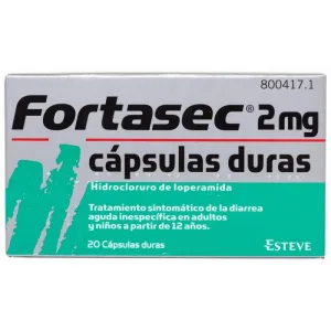 FORTASEC 2 MG 20 CAPSULAS