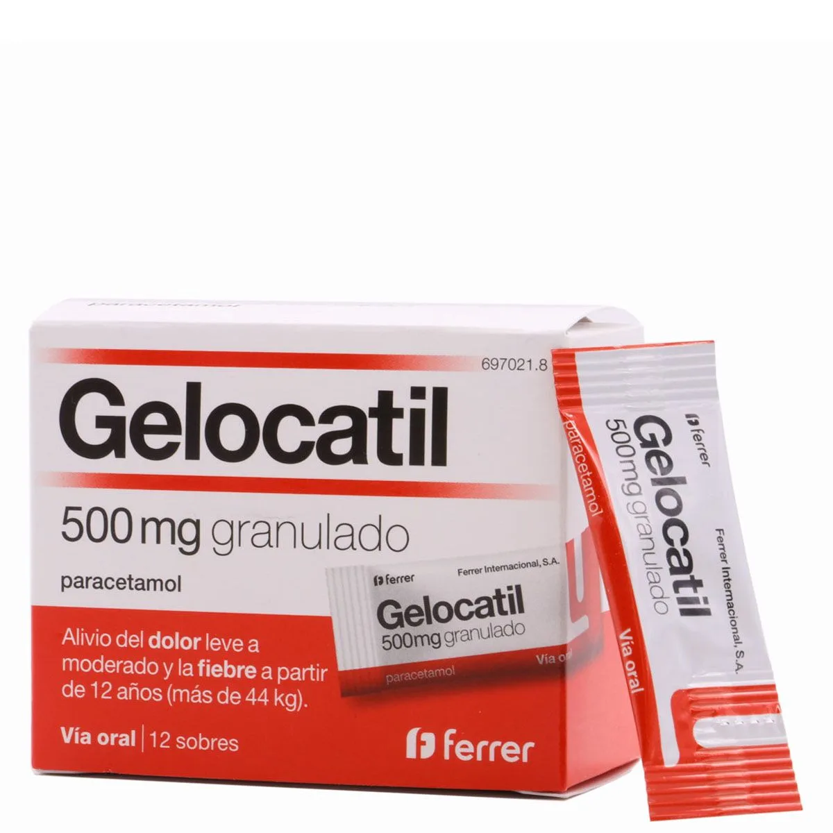 GELOCATIL 500 MG 12 SOBRES GRANULADO ORAL