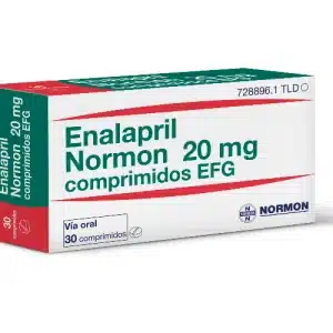 ENALAPRIL NORMON 20 MG 28 COMP