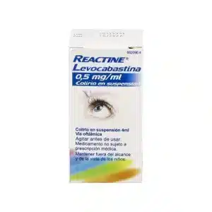 REACTINE LEVOCABASTINA 0,5 MG/ML COLIRIO EN SUSPENSION 1 FRASCO