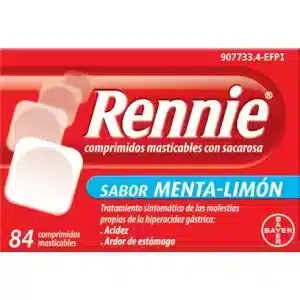 RENNIE 680 MG/80 MG 84 COMPRIMIDOS MASTICABLES (CON SACAROSA