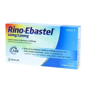 RINO-EBASTEL 10 MG 120 MG 7 CAPSULAS LIBERACION MODIFICADA