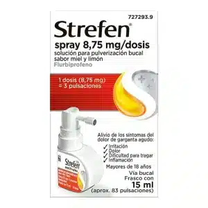 STREFEN SPRAY 8,75 MG DOSIS SOL PULV BUCAL MIEL Y LIMON