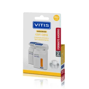 VITIS SEDA DENTAL CON CERA  50 M 2 UNIDADES DUPLO