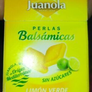JUANOLA PERLAS  1 ENVASE 25 g SABOR LIMON VERDE